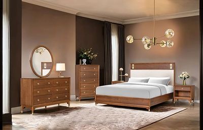 WOODEN 4PC BEDROOM SET