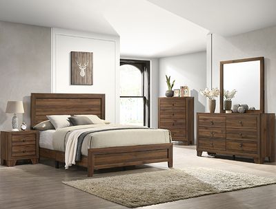 4PC WOODEN BEDROOM SET