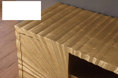 GOLD FIREPLACE