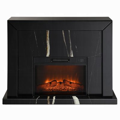 FIREPLACE MARBLE BLACK MIRRORED