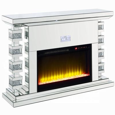 FIREPLACE WITH BLUETOOTH SPEAKER