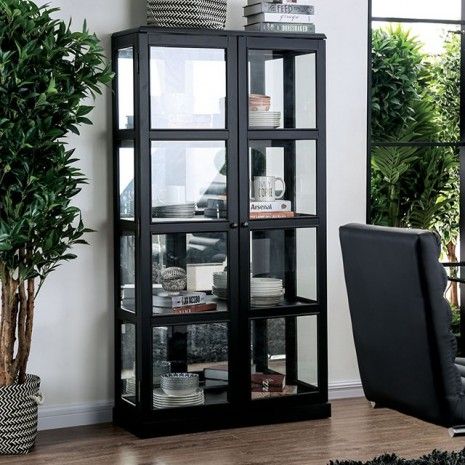 BLACK CURIO CABINET