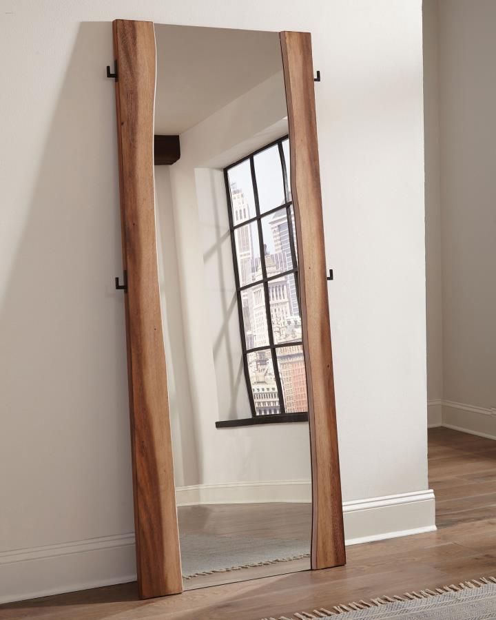 WOODEN DSEING FLOOR MIRROR