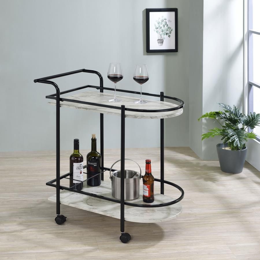 MARBLE SHELF CART