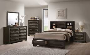 4PC BEDROOM SET DARK WOODEN