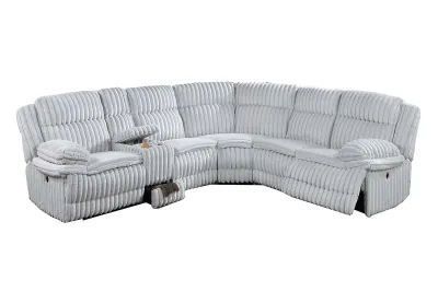 MANUAL MOTION SECTIONAL RECLINER