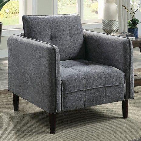 GREY ACCENT CHAIR