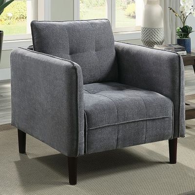 GREY ACCENT CHAIR