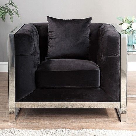 BLACK ACCENT CHAIR