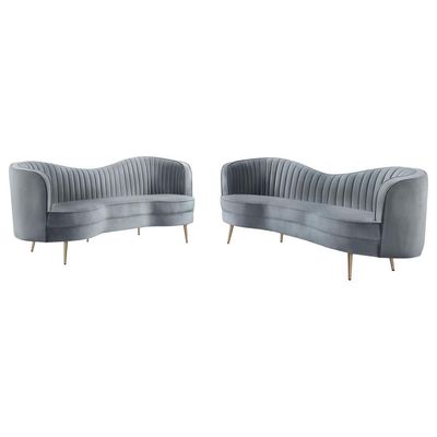 2PC SOFA SET GREY