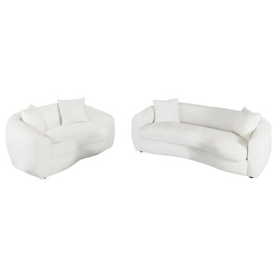 2PC SOFA SET WHITE