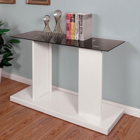 WHITE CONSOLE TABLE