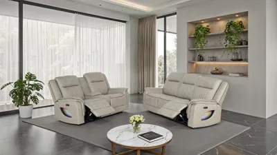 2PC POWER RECLINER SET BEIGE