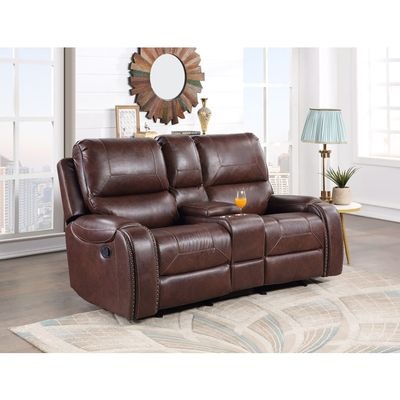 3PC MANUAL RECLINER SET BROWN