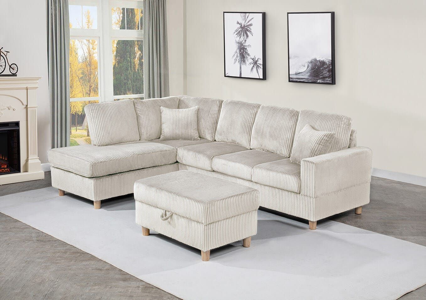 SECTIONAL WITH OTTOMAN