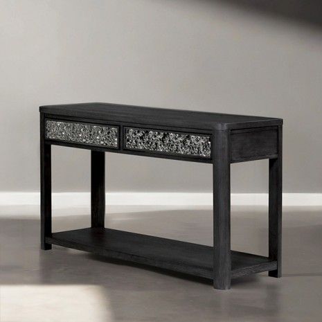 BLACK CONSOLE TABLE