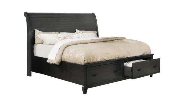 QUEEN BEDFRAME WITH STORAGE