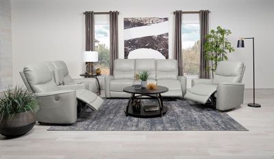 3PC POWER RECLINER SET LIGHT GREY