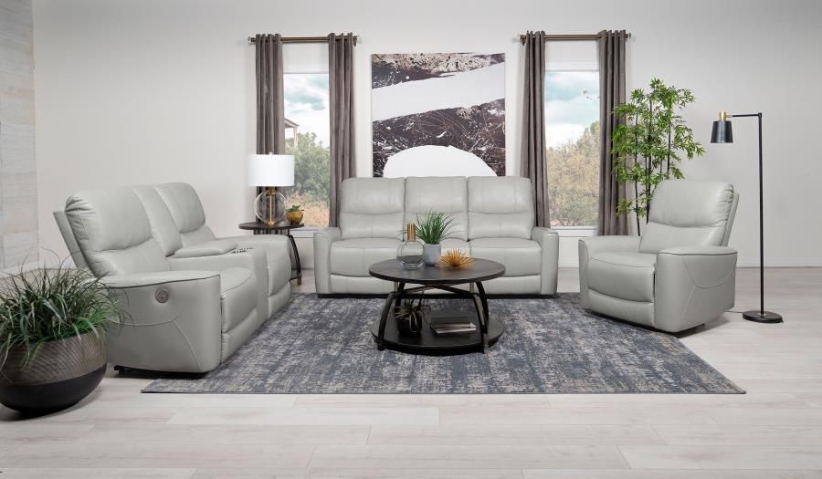 3PC POWER RECLINER SET LIGHT GREY
