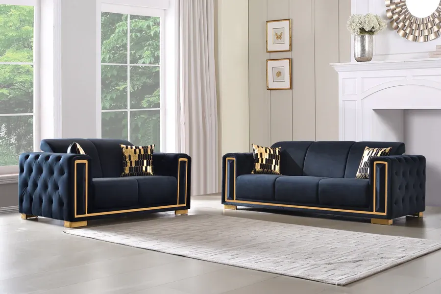 2PC LUXURY SOFA SET