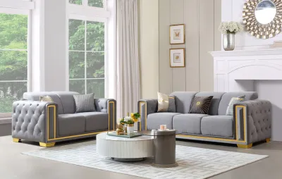 2PC LUXURY SOFA SET