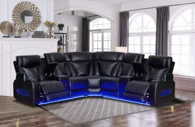 POWER SECTIONAL RECLINER  WITH LED AND BLUETOOTH SPEAKER