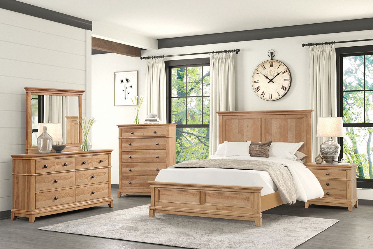 4PC WOODEN BEDROOM SET