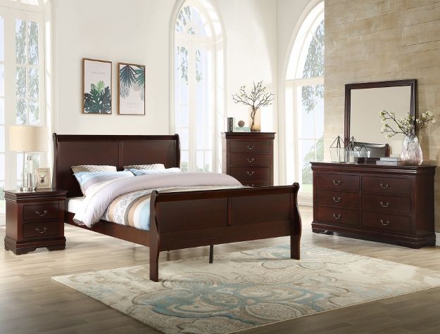 4PC WOODEN BEDROOM SET