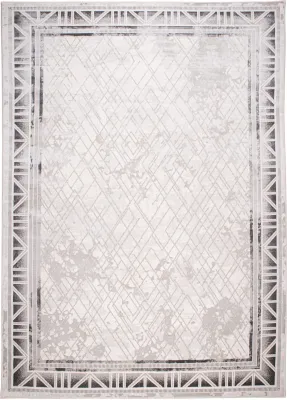 DARK GREY/ CREAM RUG