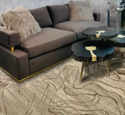 GOLD/CREAM RUG