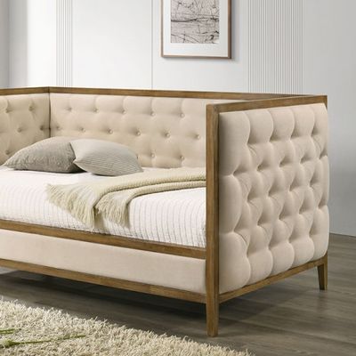 BEIGE WOODEN DAYBED