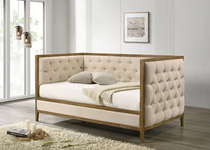 BEIGE WOODEN DAYBED