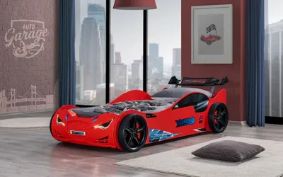 RED CAR TWIN BED