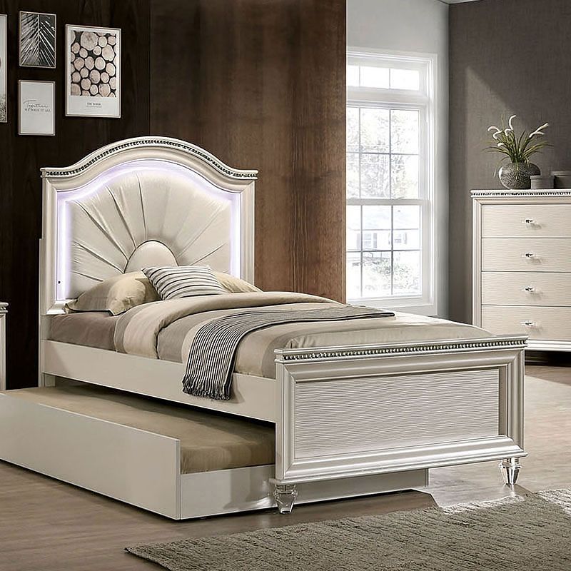 TWIN BED WITH LED