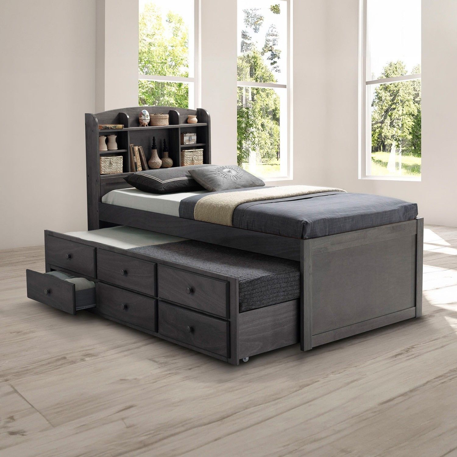 DARK TWIN BED