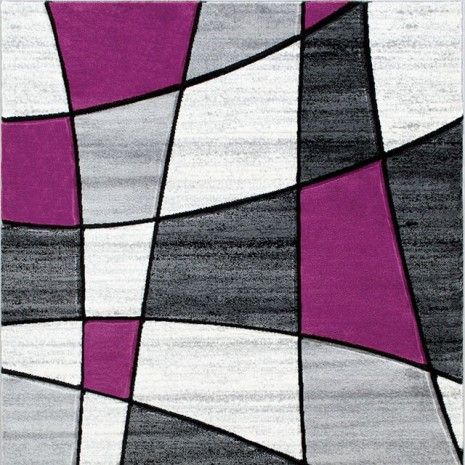 RUG GREY AND MAGENTA