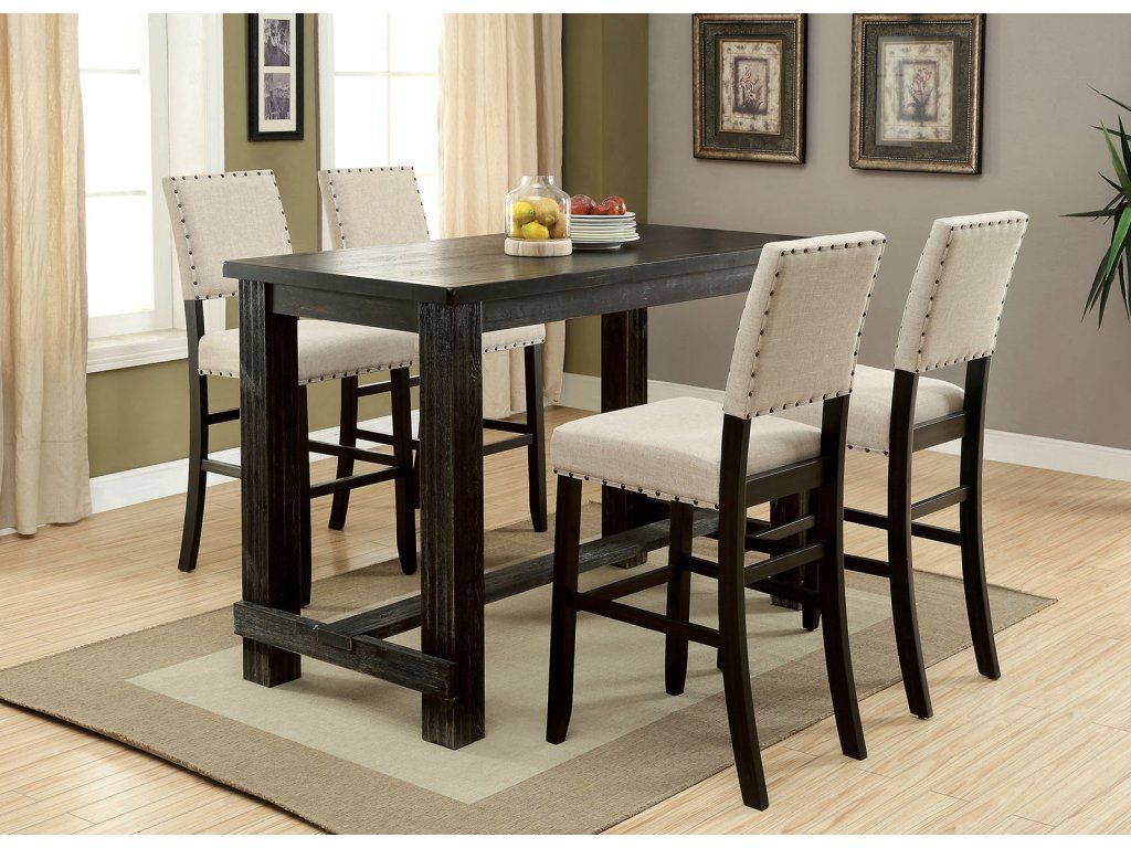 5PC COUNTER H DINING SET