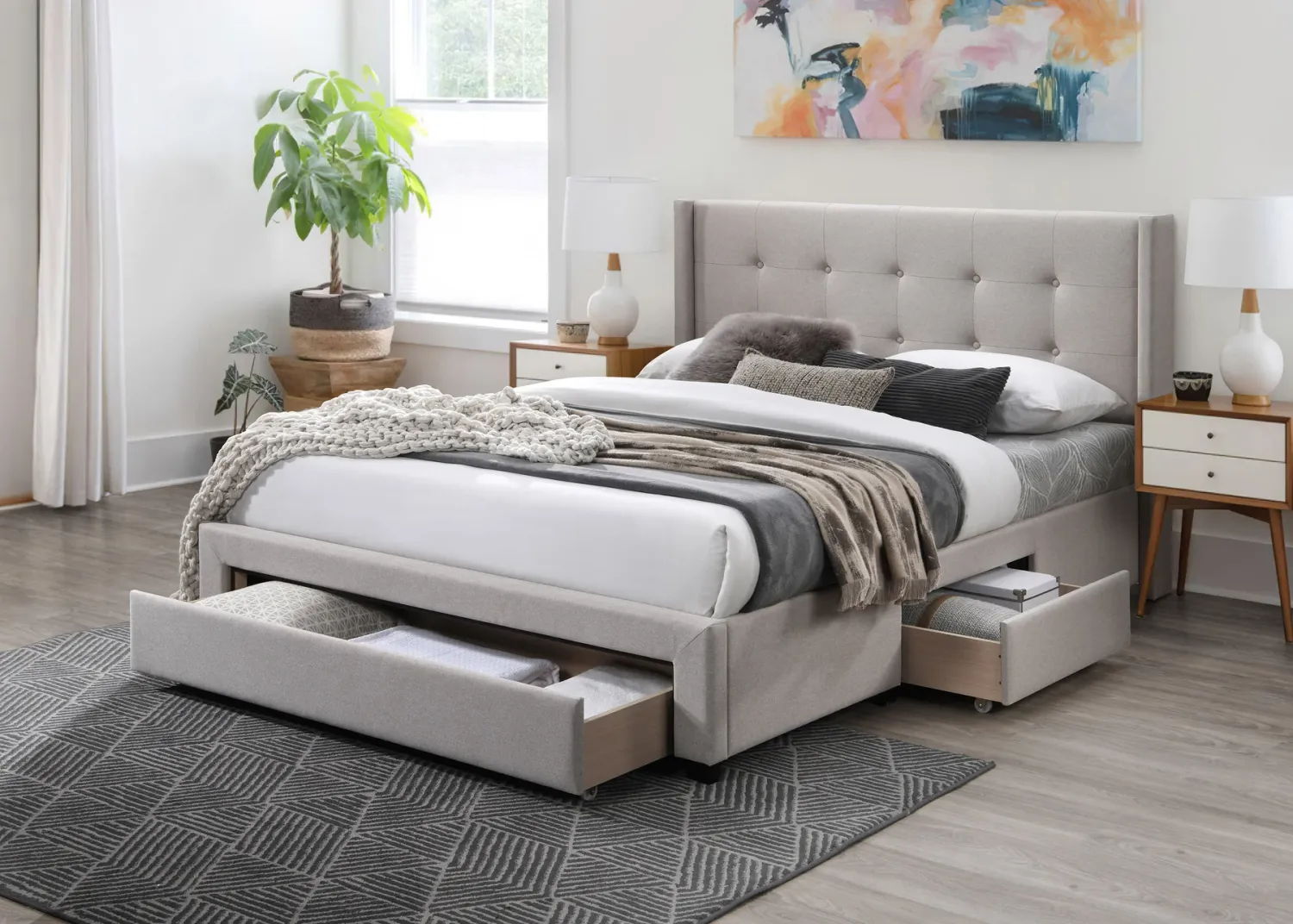 BEDFRAME WITH STORAGE