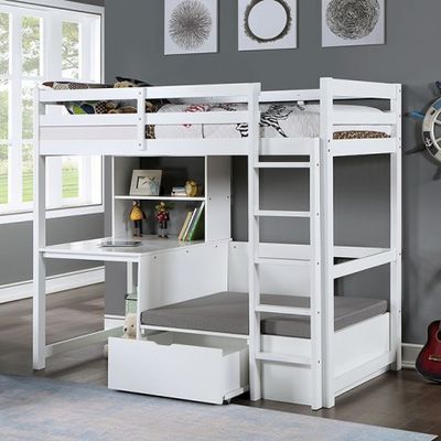 WHITE BUNK BED