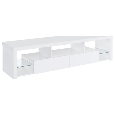 71INCH TV STAND WHITE GLOSSY