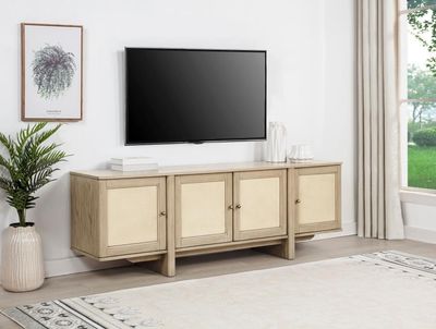 79INCH TV STAND BEIGE OAK