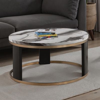 3PC MARBLE COFFEE TABLE SET