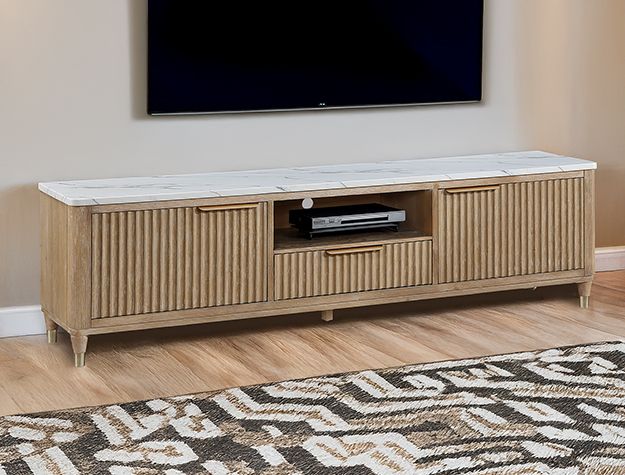 TV STAND CERUSED