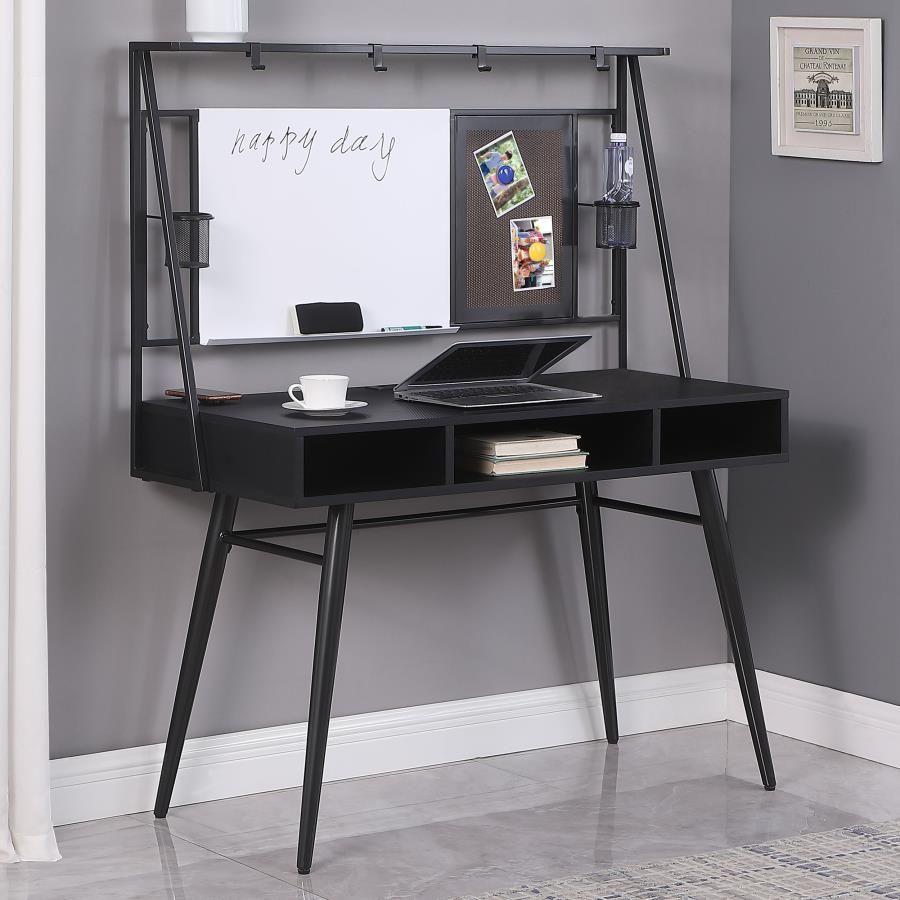 BLACK DESK WITH USB PORT