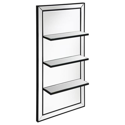 3 SHELF WALL MIRROR SILVER