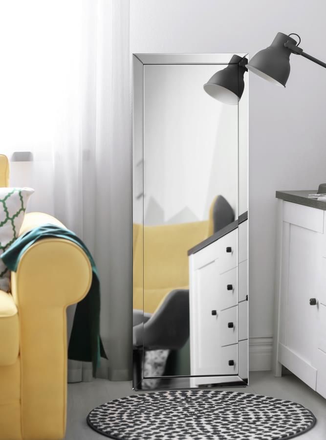 FLOOR MIRROR SILVER