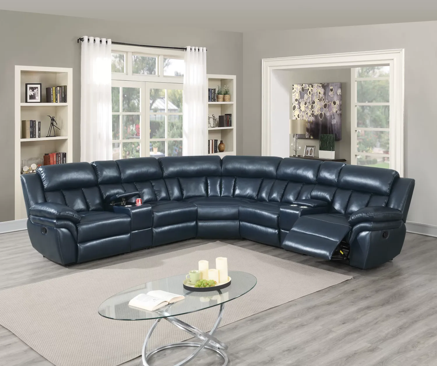 MANUAL SECTIONAL RECLINER