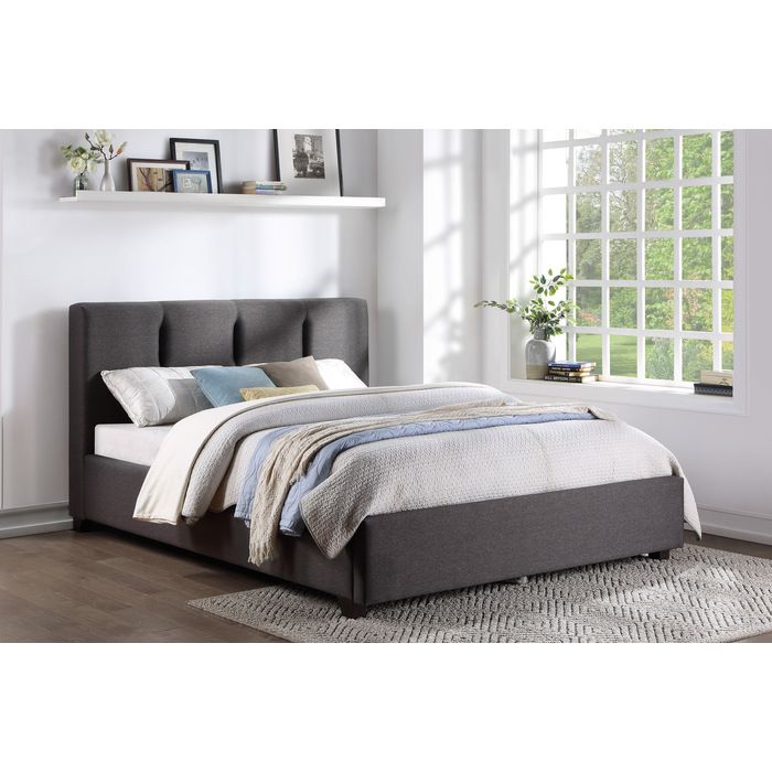 GRAY QUEEN BEDFRAME