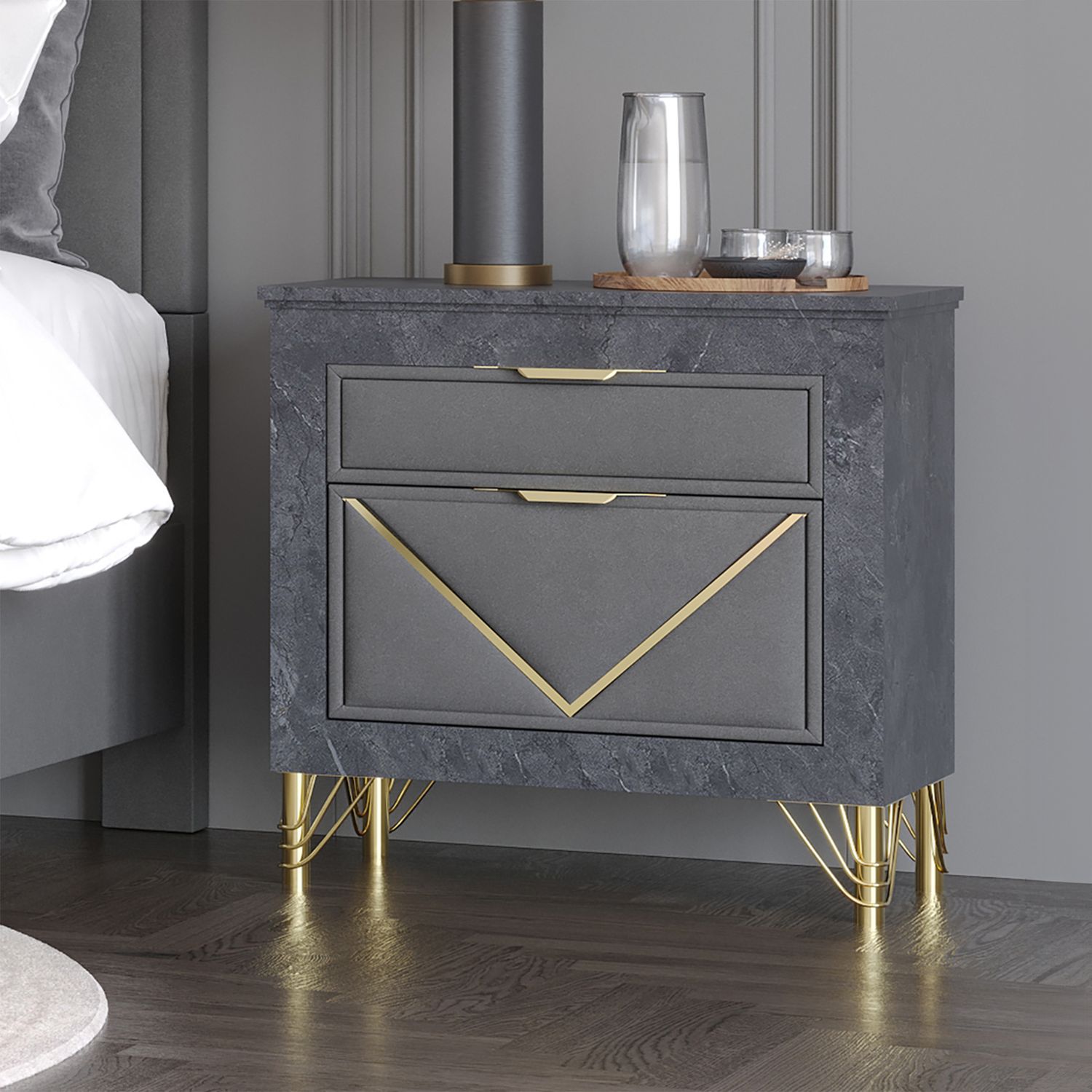 SYMMETRY BEDROOM SET 4PC