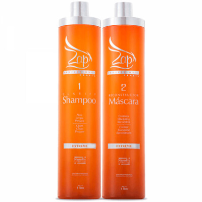 Lissage Brésilien ZAP EXTREME Shampooing 1l + Masque 1L